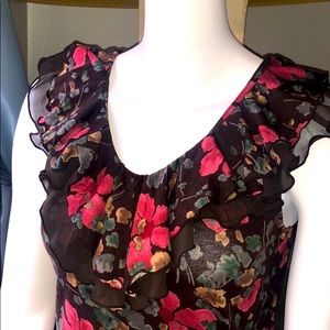 🔥Clearance Lauren Ralph Lauren Flower Ruffle Tank Top - XS